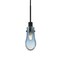 Besa Lighting Wish Cord Pendant, Blue/Clear, Black Finish, 1x3W LED Edison 1JT-WISHBL-EDIL-BK - alternate 1
